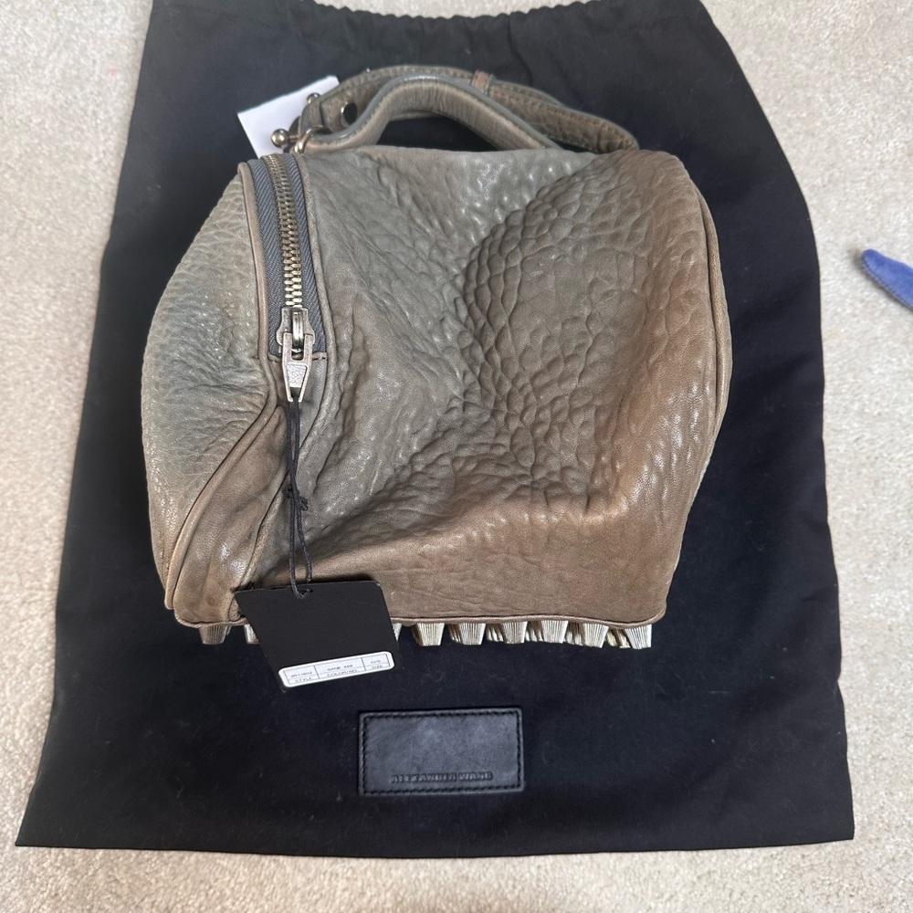 NWT - Alexander Wang Pebbled Leather Satchel - Sage color